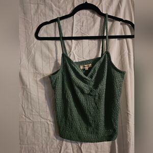 Green Textured Women's Top